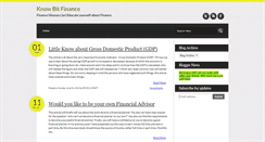 Desktop Screenshot of knowbitfinance.com